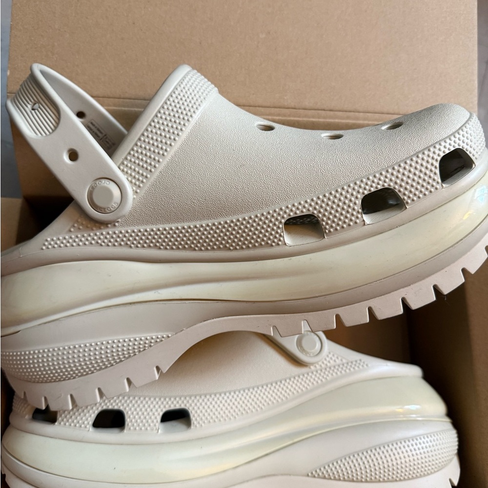 Cream Platform Clogs